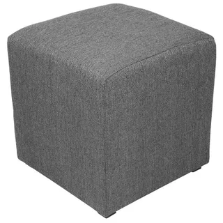 Best For Home Sitzwürfel 40 x 41 x 41 cm Grau/Silber