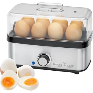 Proficook PC-EK 1275 8 Eier + Eipicker Silber