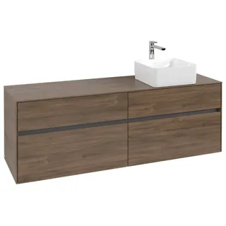 Villeroy & Boch Collaro Waschbeckenunterschrank 160 x 55 cm Arizona Oak
