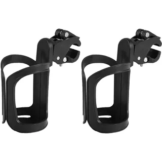 Filltown Getränkehalter Kinderwagen,Universal Getränkehalter für Fahrrad,2 Stück,360° Drehbarer Flaschenhalter Becherhalter Kinderwagen mit Großem Durchmesser für Mountainbikes,Kinderwagen, Rollstuhl