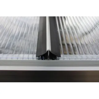 Vitavia Windsicherung für Gewächshausplatten 2500/3000/3800/4400 4 mm Schwarz