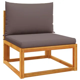 vidaXL Loungesofa grau Akazie