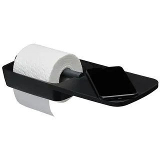 Tiger Toilettenpapierhalter "Tess" in Schwarz - (B)32,1 x (H)4,8 x (T)14,5 cm
