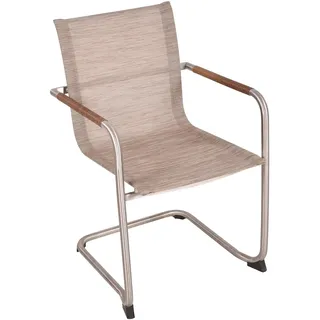 deluke CARIN Gartenstuhl 59 x 85 x 56 cm sandbraun 4 St.
