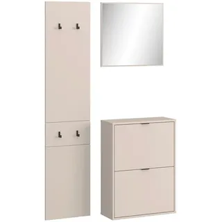 Bega Consult Garderobenkombination 105 x 208 cm Grau/Schwarz