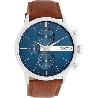 Oozoo Timepieces Herren Uhr | Armbanduhr Herren mit Lederarmband | Hochwertige Uhr für Männer | Edle Analog Herrenuhr in rund | C11221