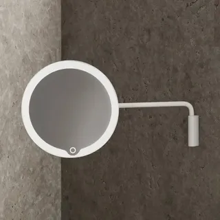 BLOMUS MODO Kosmetikspiegel, mit Beleuchtung, Vergrößerung 5-fach, 66353,