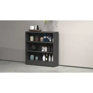 kochstation Küchenregal Sole 90 x 25 x 90 cm Grau