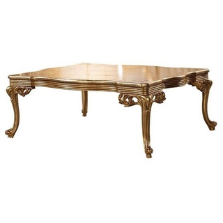 JVmoebel Couchtisch, Goldener Couchtisch Barock Rokoko Holz Tisch Wohnzimmer Tische goldfarben