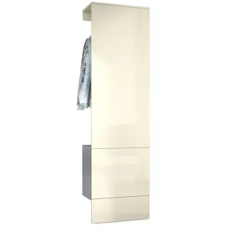 Vladon Garderobe, Creme, Holzwerkstoff, 52x193x35 cm, Garderobe, Garderoben-Sets & Serien, Garderoben-Sets