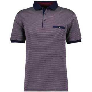 Poloshirt RAGMAN, Herren, Gr. L, mulberry, 480, Baumwolle, casual, regular fit, ohne Ausschnitt, Kurzarm, Shirts