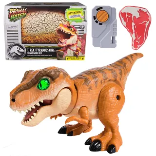 Spin Master Primal Hatch - Interaktiver T-Rex im Ei, Spielfigur, mehrfarbig, 31 cm