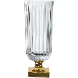Nachtmann [W0724] Vase auf Fuß in Gold STK/1 651/81/40cm Minerva