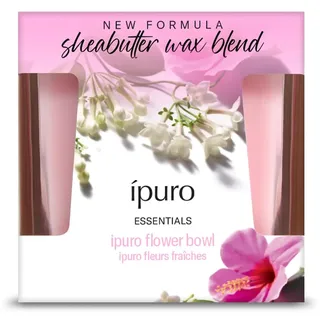 ipuro Flower Bowl Duftkerze 125 g rosa