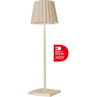 SOMPEX Dekoleuchte Aluminium H38 Akku beige