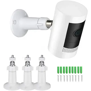 Ring Kamera Halterung,Wandhalterung für Ring Stick Up Cam,Ring Indoor Cam(1st Gen),Ring Stick Up Cam Battery,Arlo Pro 4/3/2,Arlo Ultra, 360 Grad einstellbare Sicherheitshalterung für innen und außen