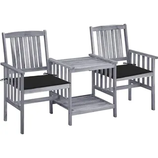 vidaXL Gartenlounge-Set 1-tlg. Grau