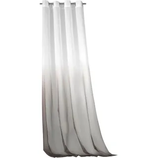 Vorhang WECKBRODT "Maischa" Gr. 1, braun, B:140cm H:245cm, Voile, Polyester, Gardinen, Voile, transparent mit Farbverlauf, Gardine, Store