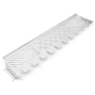 Grillrost.com Das Original Warmhalterost 166 cm x 772 cm x 42 cm Edelstahl Silber/Weiß