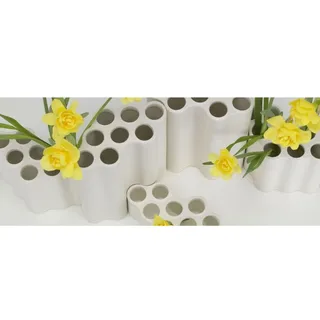 Vasen Vitra, Weiß, für Wohnzimmer, Keramik - 19.5 - 31