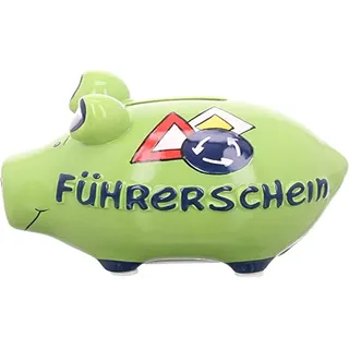 Sparschwein 100479 Führerschein, schwarz, Keramik