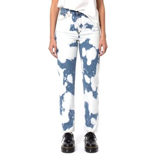 Nudie Jeans Tapered-fit-Jeans High Waist Hose Breezy Britt Tie Dye - W33 L32 blau