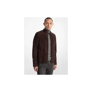 MK Bikerjacke aus Wildleder - Braun - Michael Kors - L