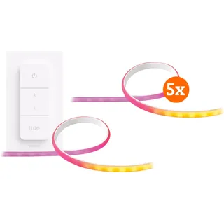 Philips Hue Gradient Lightstrip Basisset 7 m + Kabelloser Dimmer