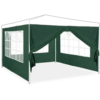 Relaxdays Seitenwand für Pavillon 4 Stück 2 x 3 m Grün