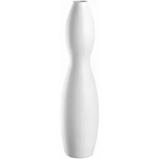 LEONARDO Vase, Weiß, Keramik, 11.2x45.4x11.2 cm Dekoration, Vasen, Keramikvasen