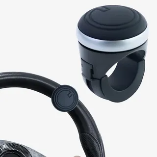 FAREASTSHOP Universal Auto Lenkradknauf, Lenkhilfe Drehknopf, Lenkrad Spinner Knauf, Lenkrad Knauf, Drehbarer Lenkradknopf für Autos, LKW, Traktoren, Rasenmäher, Gabelstapler uswv(Schwarz)