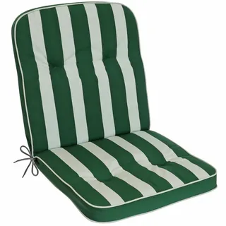 Herlag Polsterauflage Tilly, (1 St), Niedriglehner 100x50x6cm Blockstreifen Grün-Gestreift 1 Stück grün 50 cm x 6 cm