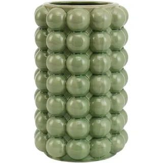 YANWE1 Bubble Vase, Grüne Keramikvase, Kurze Vase, Keramikblumenvase, Moderne Vase, Dekorative Vase für Dekor, Hohe Bubble Vase für Wohnzimmer, Hochzeit, Eingangsbereich, Kaminsims, Büro, 21,6 cm