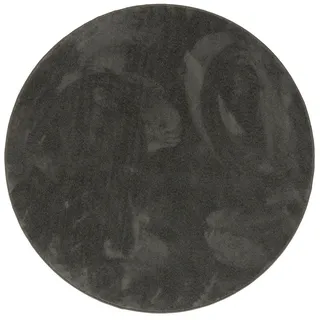 Pergamon Melia Hochflorteppich 160 x 160 cm Grau