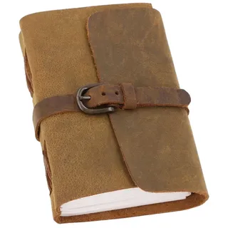 Gusti Leder Notizbuch Fedra A5 Braun