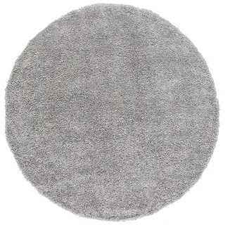 Pergamon Aloha Hochflorteppich Ø 150 cm Grau