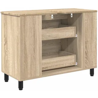 vidaXL Waschbeckenunterschrank, Badezimmerschrank 35 x 60 cm