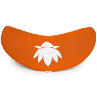 yogabox Yogakissen Halbmond Basic Lotus Stick weiß - orange 40 x 17 12,0 cm 1 St