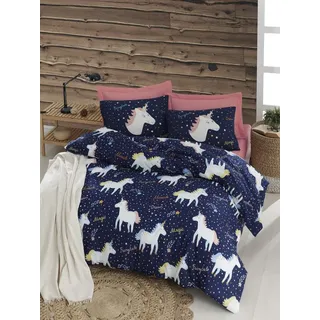 L'Essentiel Linge de Maison, Begonvilla- EPJ6191, Dunkelblau, Bettdecken, 65% Baumwolle / 35% Polyester - Dunkelblau