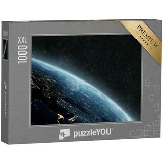 puzzleYOU Puzzle Planet Erde aus dem Weltraum, 1000 Puzzleteile, puzzleYOU-Kollektionen Astronomie