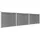 Sichtschutzzaun Element Set 526 x 146 cm grau