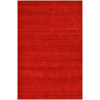 Cazaris Orientteppich, Rot, Textil, Uni, rechteckig, 200x250 cm, Handmade in India, für Fußbodenheizung geeignet, pflegeleicht, strapazierfähig, reißfest, Teppiche & Böden, Teppiche, Orientteppiche