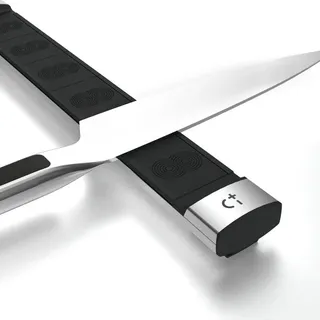 Messer Magnetleiste Magnet Messerhalter Messerleiste - Premium Softtouch aus Aluminium - 345 mm - Geeignet für 6 Messer - stilvolle Ergänzung für jede moderne Küche