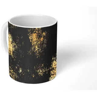 MuchoWow Tasse Gold - Luxus - Vintage - Schwarz, 1-tlg., Keramik, Kaffeetassen, Teetasse, Becher, Kaffeebecher, Geschenk bunt