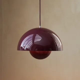 Pendelleuchte &Tradition, Flowerpot VP7, dimmbar, Violett, für Wohnzimmer, Metall, Design - 27
