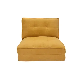 Miliboo Schlafsessel, Gelb, Textil, 85x65x74 cm, Wohnzimmer, Sessel, Schlafsessel