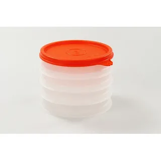 TUPPERWARE Küchenhelfer Hamburger-Maker Behälter (4) Burger Frikadellen + Deckel