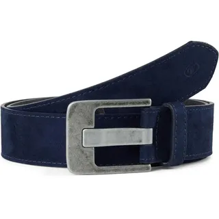 Tom Tailor Damengürtel Leder blau 80