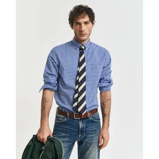 GANT Langarmhemd kariert Blau S