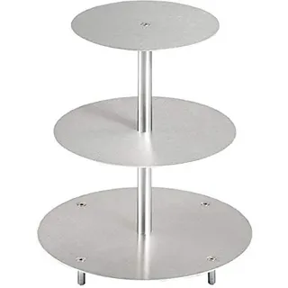 edelstahlheini.de Tortenständer Rund Tortenetagere Aluminium 3 Etagen, Hochzeitstortenständer Ø 20 26 32 cm Etagere